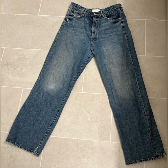 MOTHER Denim - MOTHER SUPERIOR High Waisted Tunnel Vision Sneak Jeans in Take Me Higher Size 30
